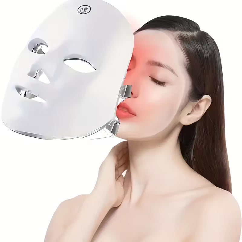 7-Color LED Facial Mask with Eye Protection