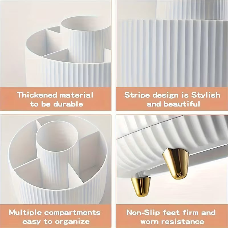 360° Rotating Cosmetic Storage Shelf