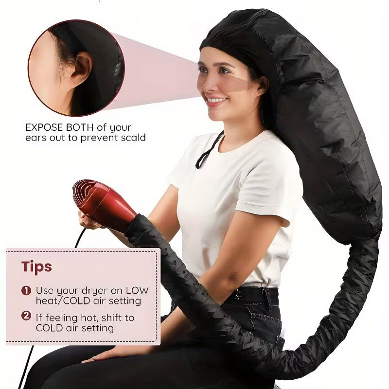 Adjustable Net Plopping Cap for Drying Curly Hair