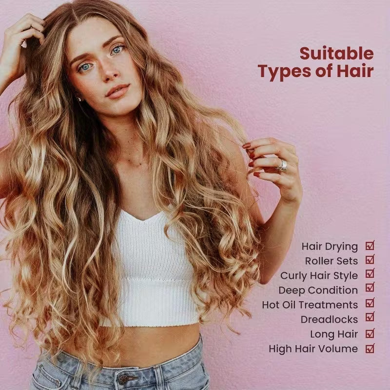 Adjustable Net Plopping Cap for Drying Curly Hair