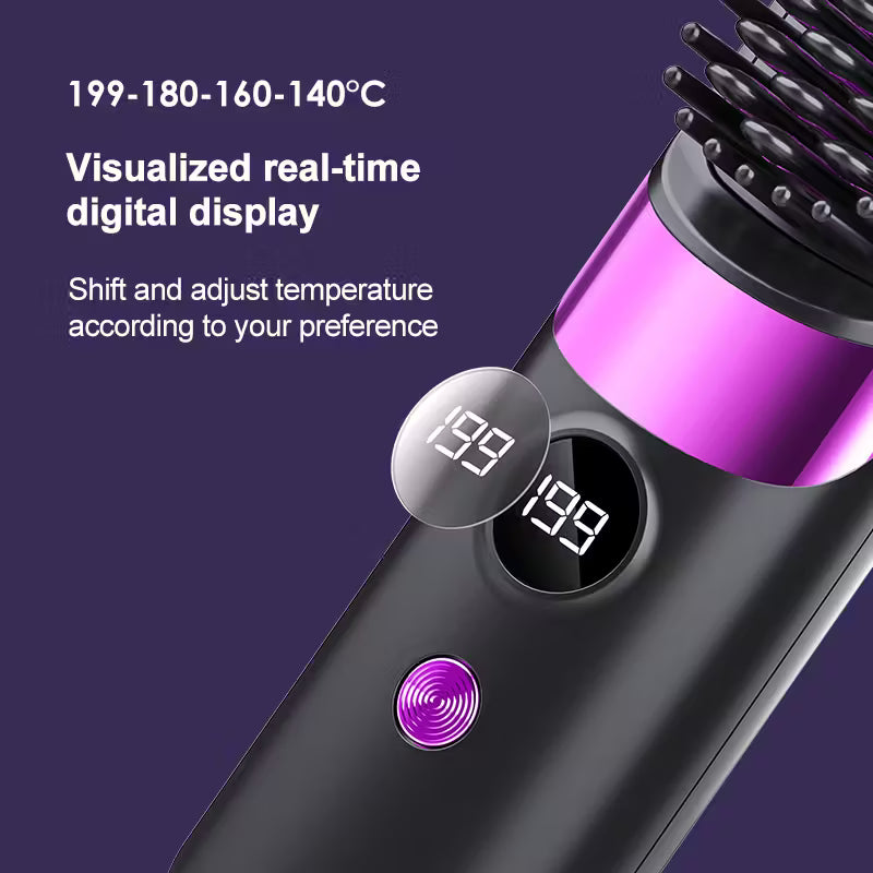 USB Charging Straight Hair Comb