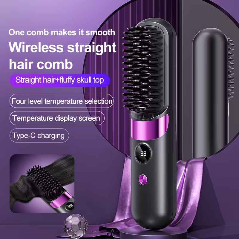 USB Charging Straight Hair Comb