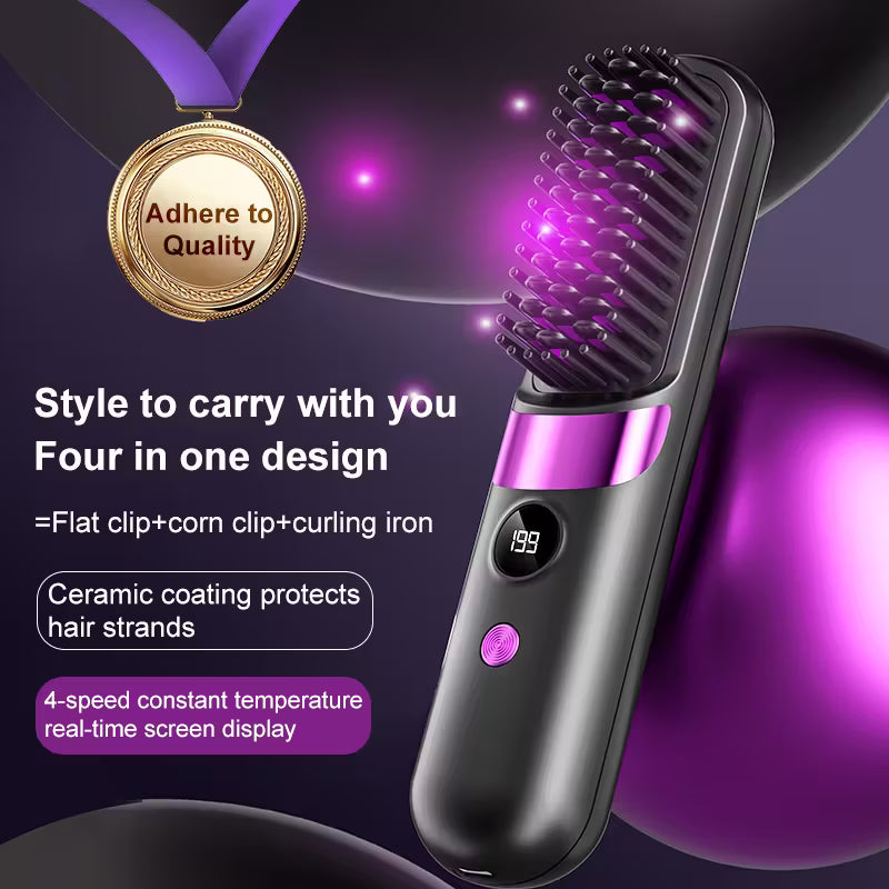 USB Charging Straight Hair Comb